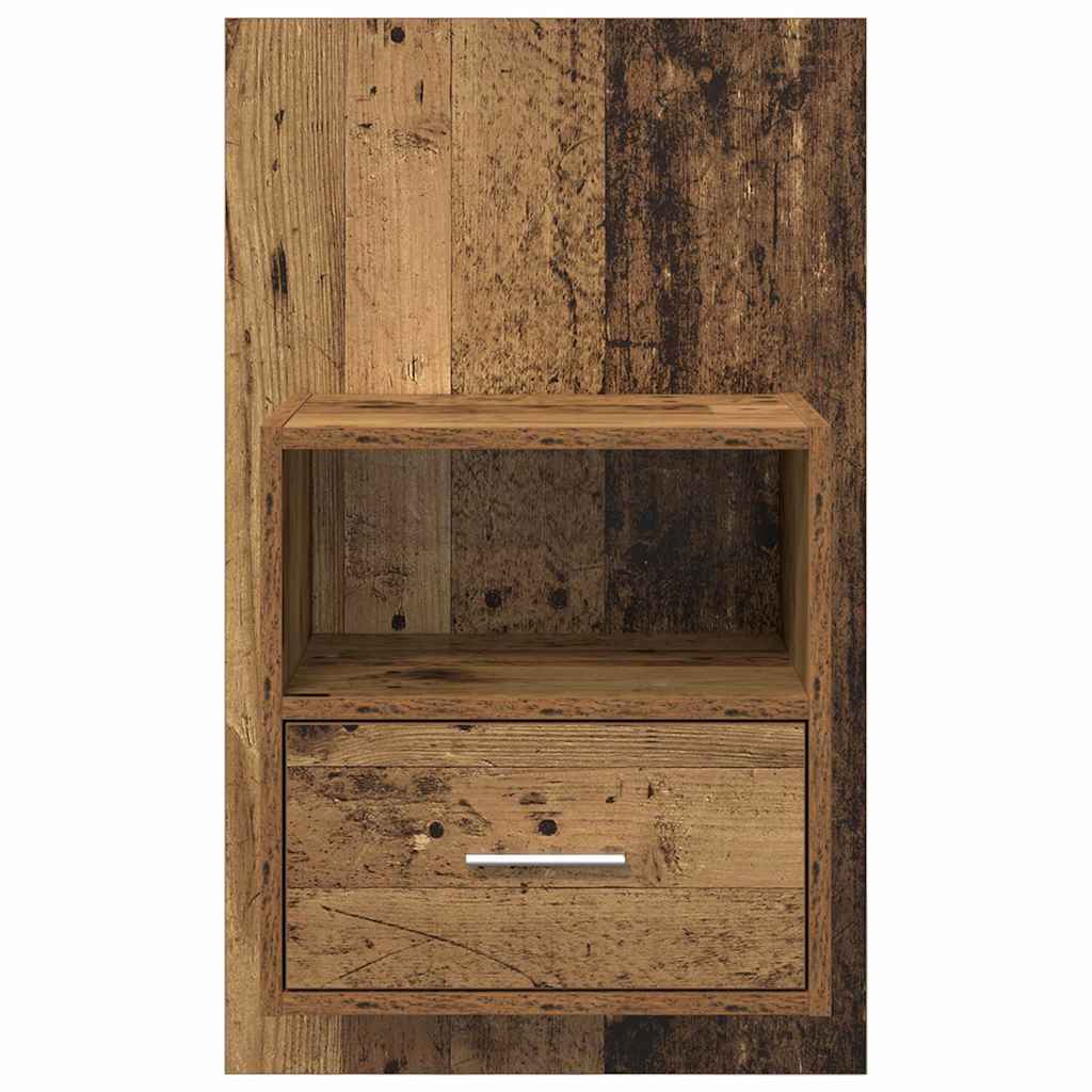 Bed Cabinet 2 pcs Old wood 48.5 x 32.5 x 80 cm Engineered wood